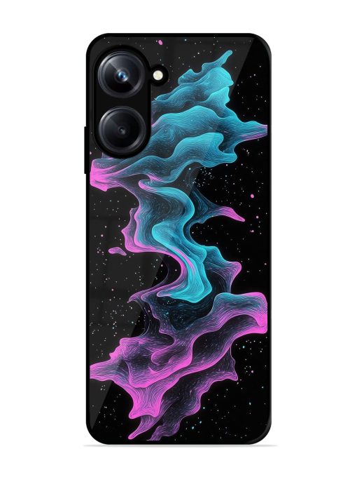 Cosmic Currents Glossy Soft Edge Case for Realme 10 Pro (5G) Chachhi