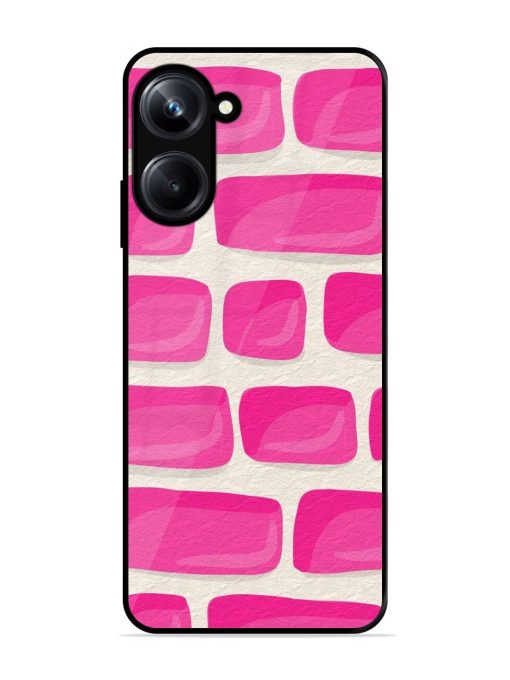 Pink Brick Wall Glossy Soft Edge Case for Realme 10 Pro (5G) Chachhi