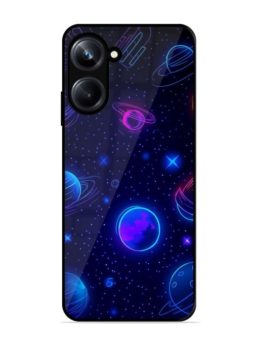 Neon Cosmos Glossy Soft Edge Case for Realme 10 Pro (5G) Chachhi