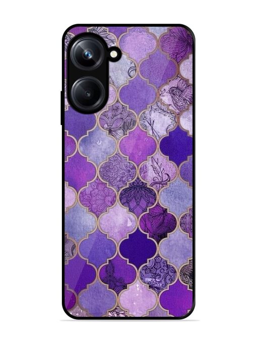 Purple Mosaic Magic Glossy Soft Edge Case for Realme 10 Pro (5G) Chachhi