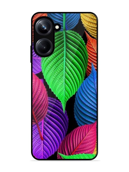 Rainbow Leaf Symphony Glossy Soft Edge Case for Realme 10 Pro (5G) Chachhi