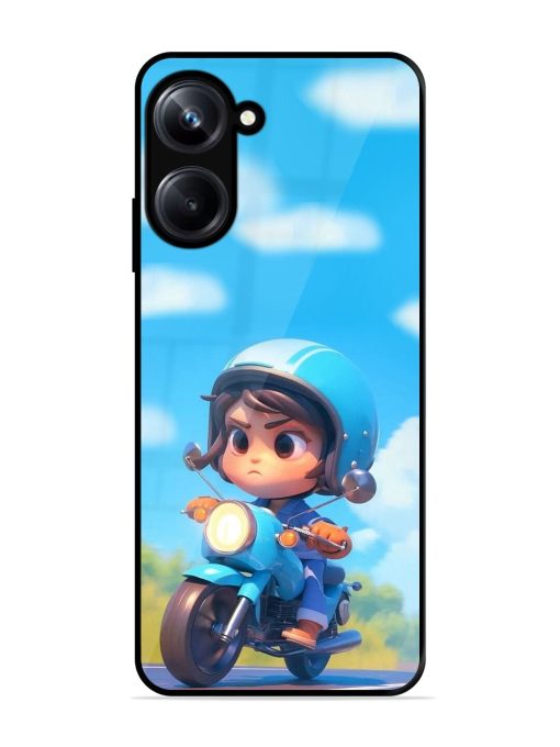 Little Rider Glossy Soft Edge Case for Realme 10 Pro (5G) Chachhi