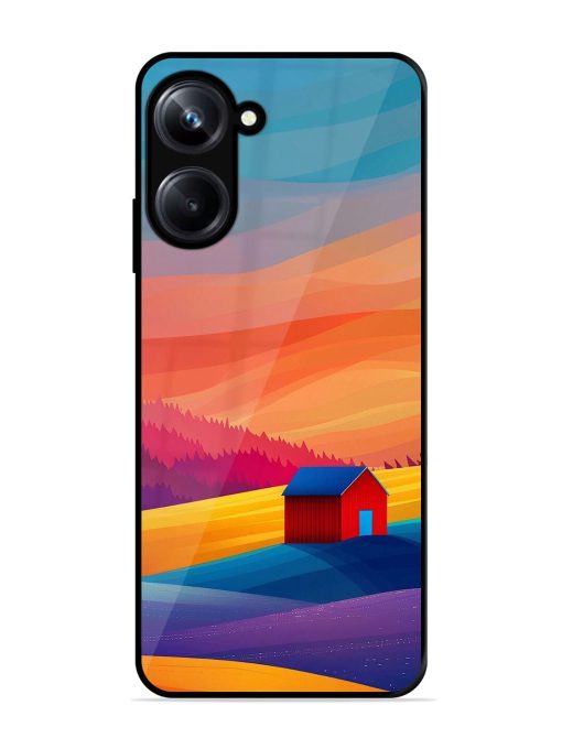 Sunset Solitude Glossy Soft Edge Case for Realme 10 Pro (5G) Chachhi