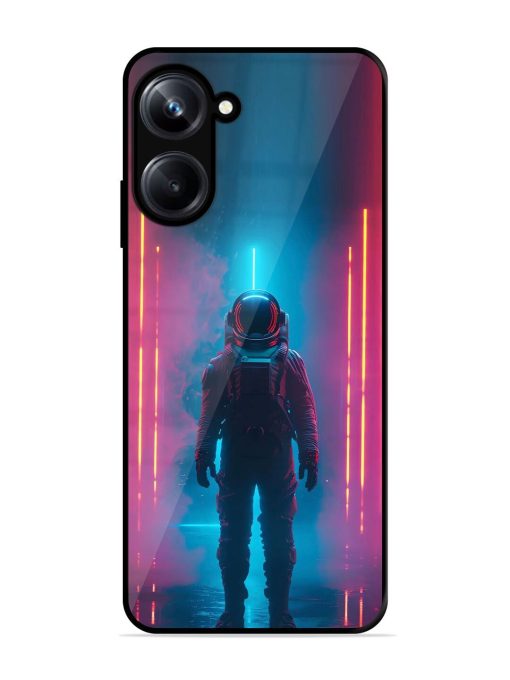 Neon Astronaut Glossy Soft Edge Case for Realme 10 Pro (5G) Chachhi