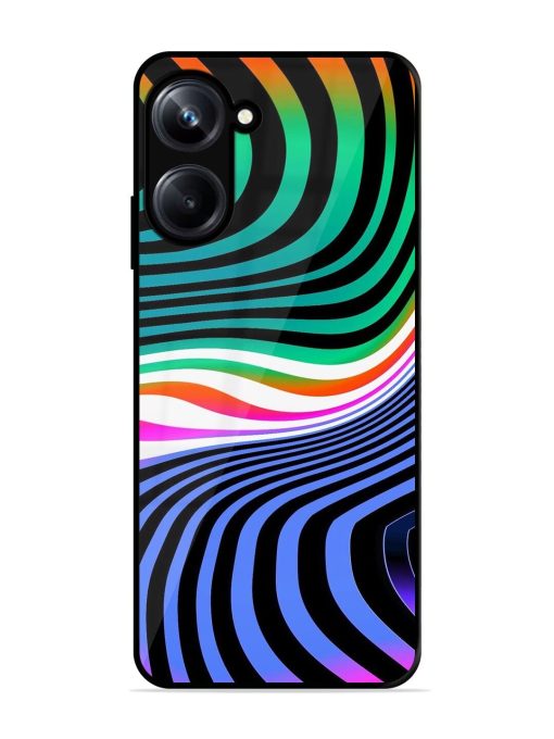 Psychedelic Waves Glossy Soft Edge Case for Realme 10 Pro (5G) Chachhi