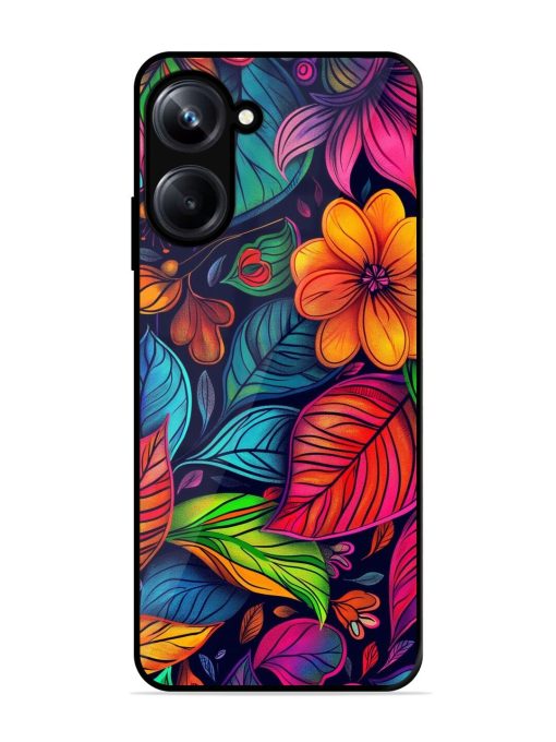 Rainbow Of Blooms Glossy Soft Edge Case for Realme 10 Pro (5G) Chachhi