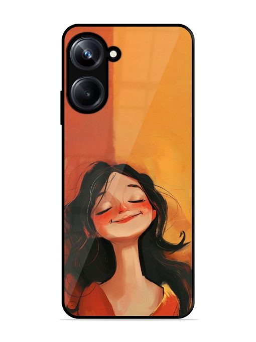 Neon Girl Glossy Soft Edge Case for Realme 10 Pro (5G) Chachhi