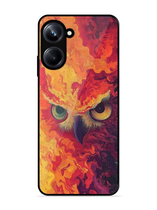 Fiery Owl Glossy Soft Edge Case for Realme 10 Pro (5G) Chachhi