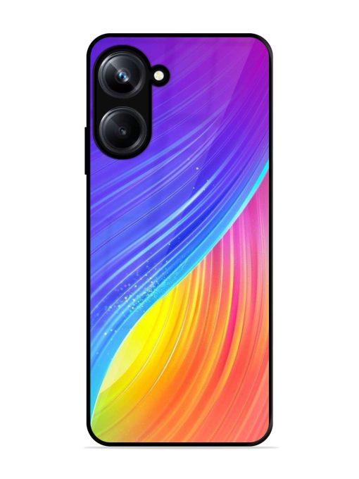 Neon Swirl Glossy Soft Edge Case for Realme 10 Pro (5G) Chachhi