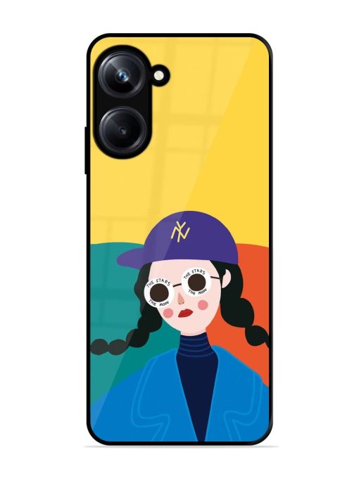 Starry-Eyed Girl Glossy Soft Edge Case for Realme 10 Pro (5G)