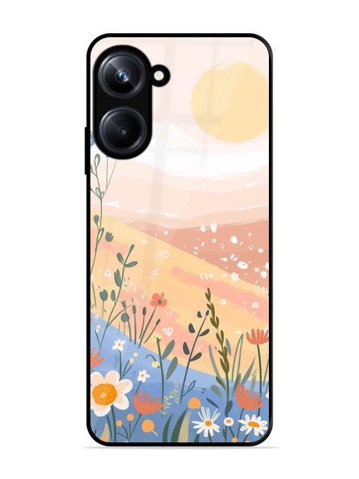 Golden Hour Blooms Glossy Soft Edge Case for Realme 10 Pro (5G) Chachhi