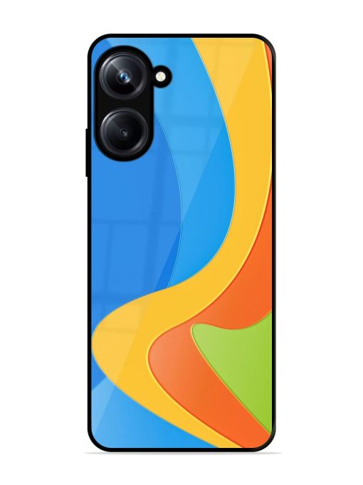 Curvy Color Cascade Glossy Soft Edge Case for Realme 10 Pro (5G)