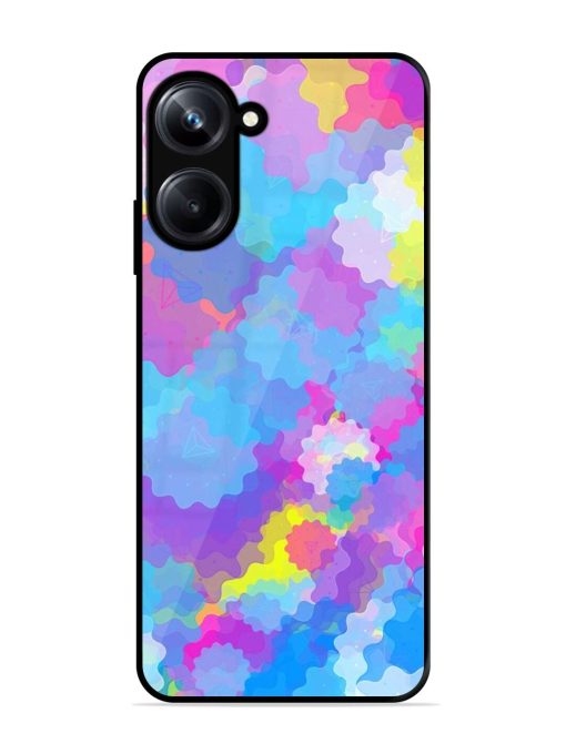 Psychedelic Cloud Burst Glossy Soft Edge Case for Realme 10 Pro (5G)