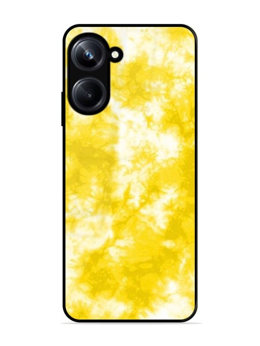 Golden Tie-Dye Twirl Glossy Soft Edge Case for Realme 10 Pro (5G) Chachhi