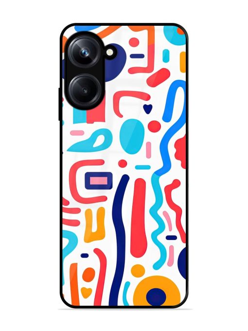 Whimsical Doodle Chaos Glossy Soft Edge Case for Realme 10 Pro (5G) Chachhi