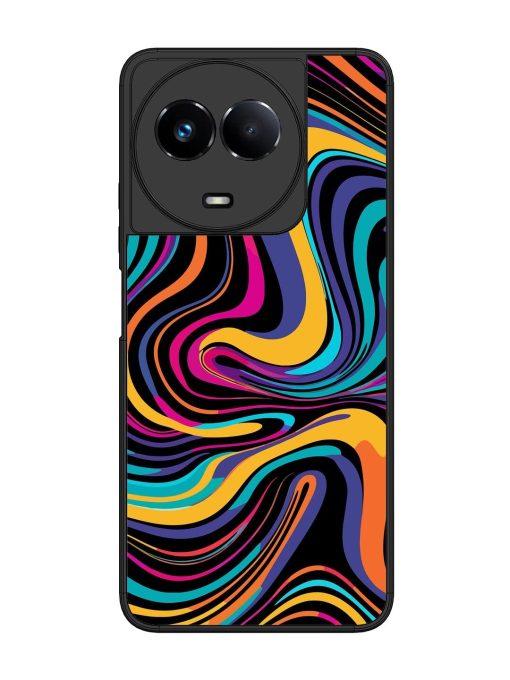 Psychedelic Swirl Glossy Soft Edge Case for Realme 11 (5G) Chachhi