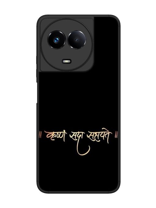 Krishna Sada Sahayate Glossy Soft Edge Case for Realme 11 (5G) Chachhi