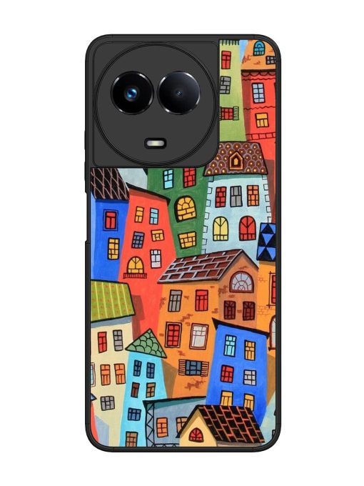 Rainbow House Glossy Soft Edge Case for Realme 11 (5G) Chachhi