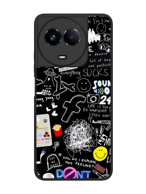 Doodle Diary Glossy Soft Edge Case for Realme 11 (5G) Chachhi