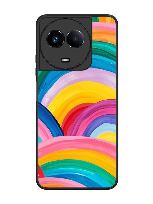 Rainbow Symphony Glossy Soft Edge Case for Realme 11 (5G) Chachhi