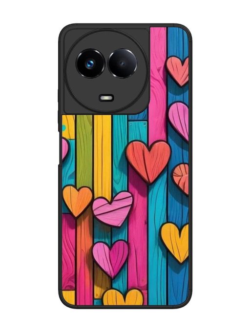 Rainbow Of Hearts Glossy Soft Edge Case for Realme 11 (5G) Chachhi