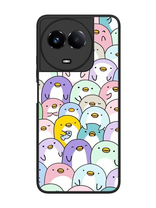 Penguin Party Glossy Soft Edge Case for Realme 11 (5G) Chachhi