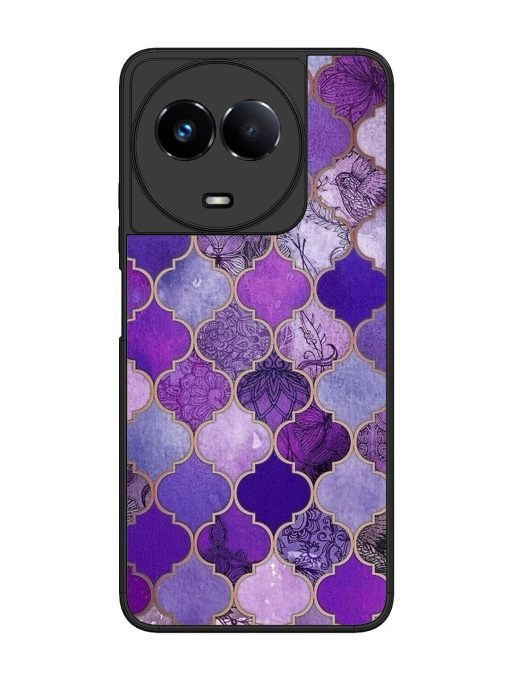 Purple Mosaic Magic Glossy Soft Edge Case for Realme 11 (5G) Chachhi