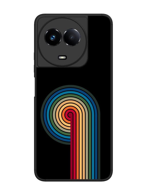 Rainbow Ripple Glossy Soft Edge Case for Realme 11 (5G) Chachhi