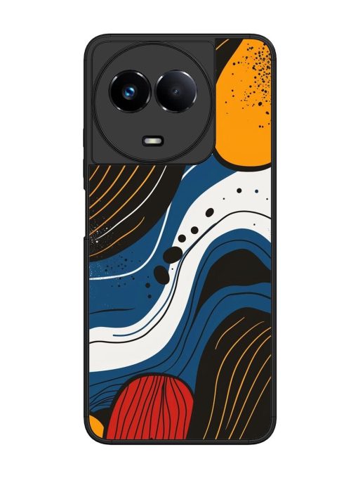 Abstract Expression Glossy Soft Edge Case for Realme 11 (5G) Chachhi