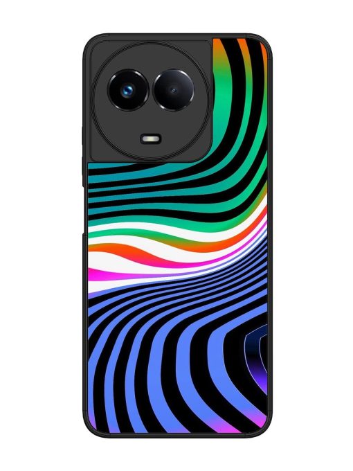 Psychedelic Waves Glossy Soft Edge Case for Realme 11 (5G) Chachhi