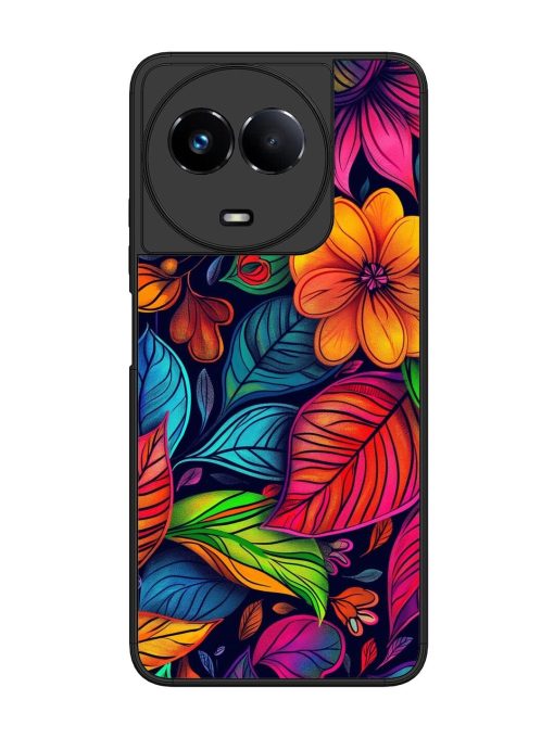 Rainbow Of Blooms Glossy Soft Edge Case for Realme 11 (5G) Chachhi