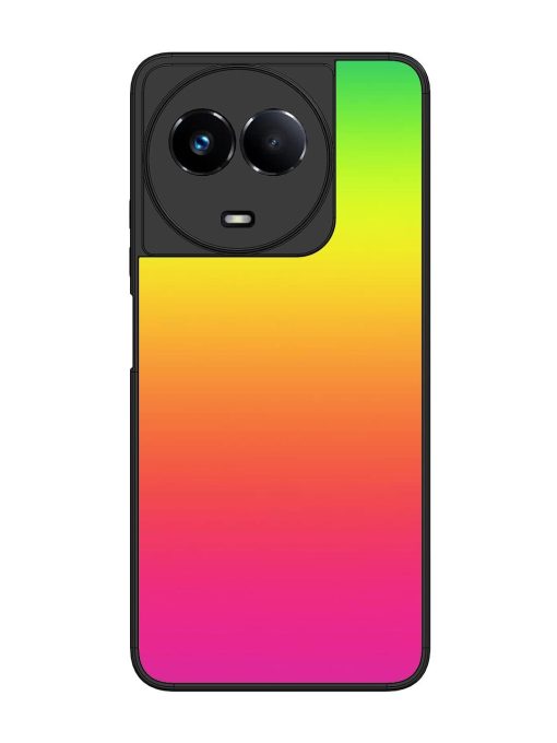 Rainbow Gradient Glossy Soft Edge Case for Realme 11 (5G) Chachhi