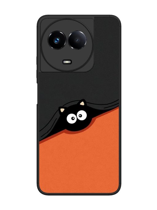 Peek-A-Boo Kitty Glossy Soft Edge Case for Realme 11 (5G) Chachhi