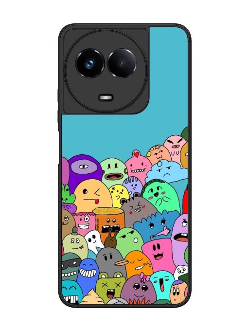 Monster Mash Glossy Soft Edge Case for Realme 11 (5G) Chachhi