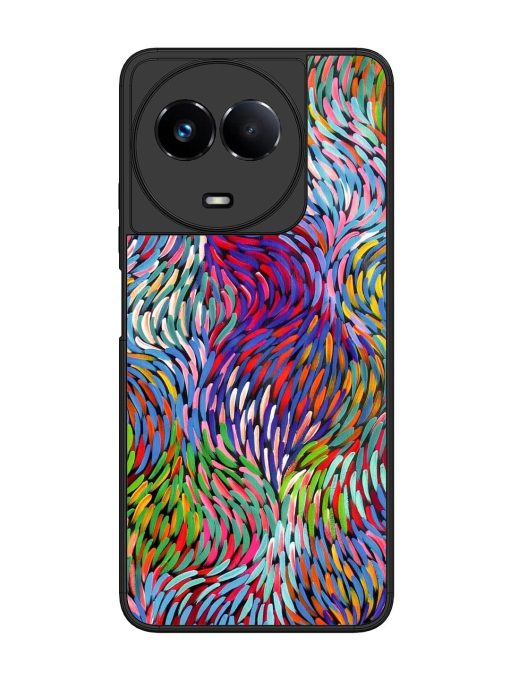 Vibrant Waves Glossy Soft Edge Case for Realme 11 (5G) Chachhi