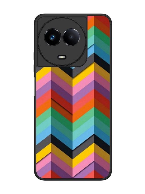 Colorful Zigzag Glossy Soft Edge Case for Realme 11 (5G) Chachhi