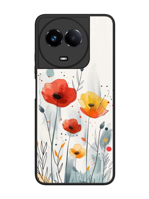 Poppy Fields Glossy Soft Edge Case for Realme 11 (5G) Chachhi