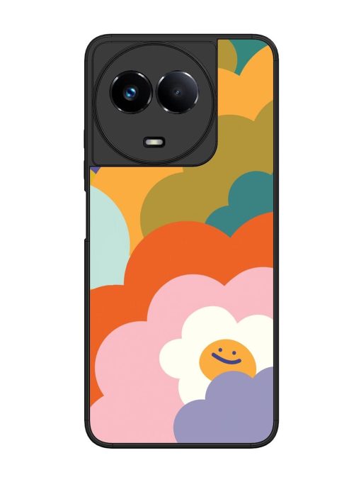 Happy Flower Power Glossy Soft Edge Case for Realme 11 (5G) Chachhi