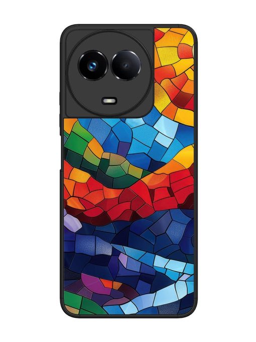 Mosaic Sunset Glossy Soft Edge Case for Realme 11 (5G) Chachhi