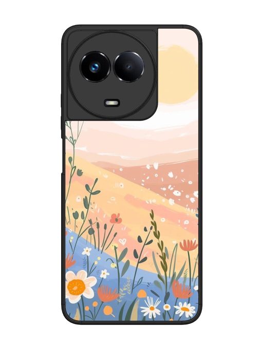 Golden Hour Blooms Glossy Soft Edge Case for Realme 11 (5G) Chachhi