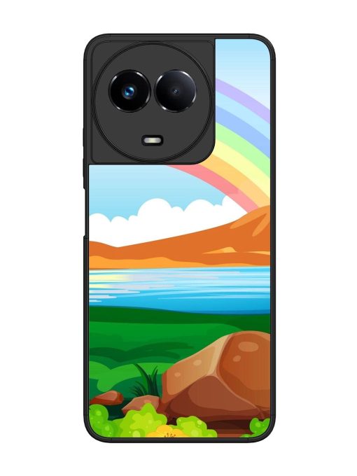 Rainbow Over The Lake Glossy Soft Edge Case for Realme 11 (5G)