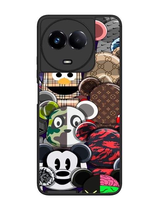 Streetwear Bearbrick Extravaganza Glossy Soft Edge Case for Realme 11 (5G) Chachhi