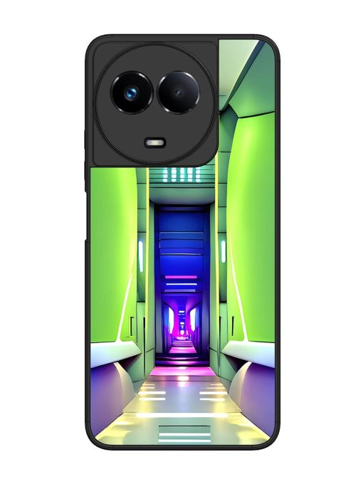 Neon Corridor Glossy Soft Edge Case for Realme 11 (5G) Chachhi