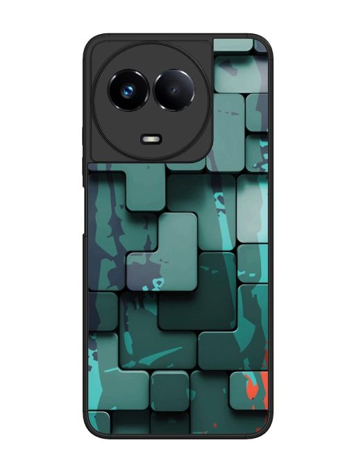 Abstract Geometric Mosaic Glossy Soft Edge Case for Realme 11 (5G) Chachhi