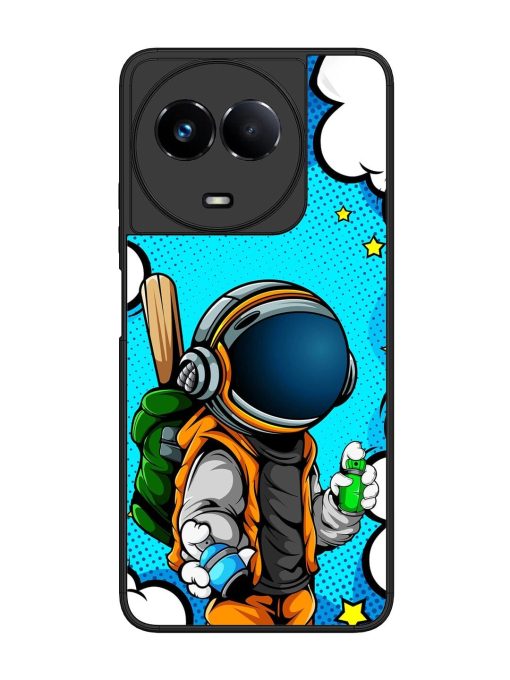 Space Graffiti Artist Glossy Soft Edge Case for Realme 11 (5G) Chachhi