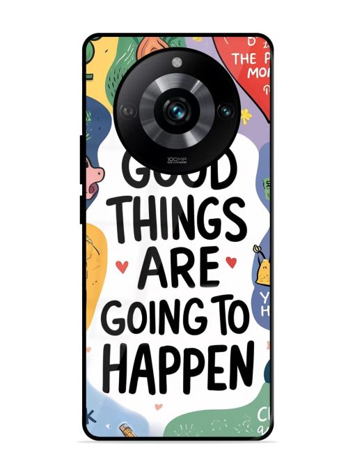 Uplifting Scribbles Glossy Soft Edge Case for Realme 11 Pro (5G) Chachhi