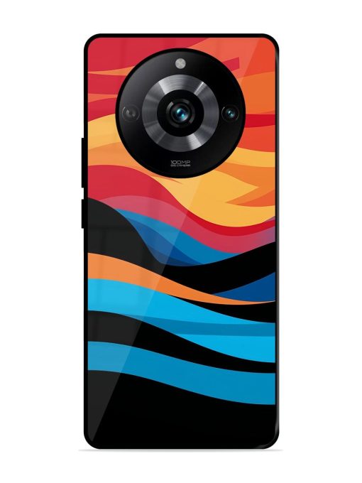 Blazing Currents Glossy Soft Edge Case for Realme 11 Pro (5G) Chachhi