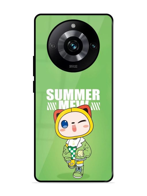 Purrfect Summer Glossy Soft Edge Case for Realme 11 Pro (5G) Chachhi