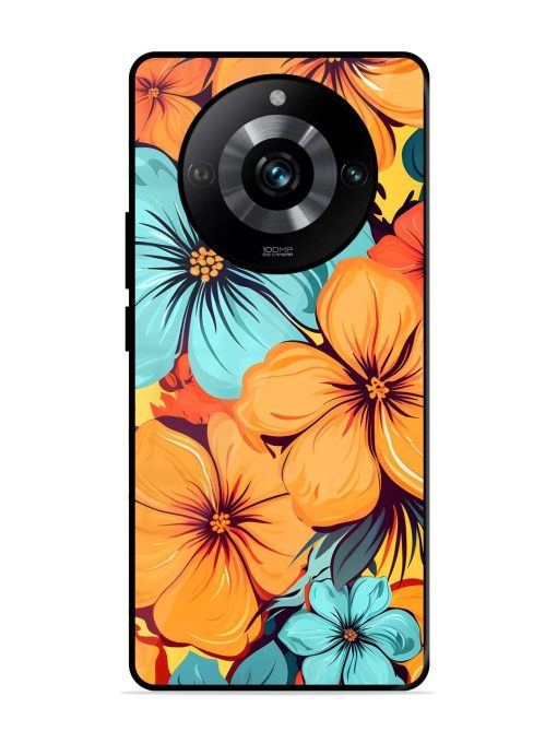 Tropical Bloom Glossy Soft Edge Case for Realme 11 Pro (5G) Chachhi