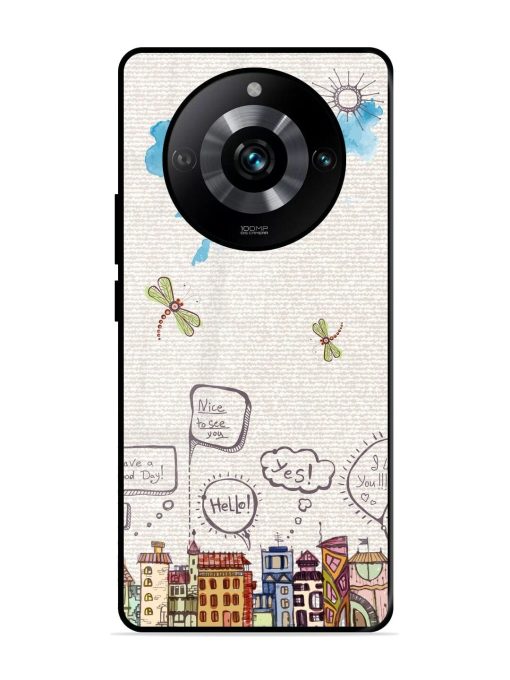 Doodle City Glossy Soft Edge Case for Realme 11 Pro (5G) Chachhi